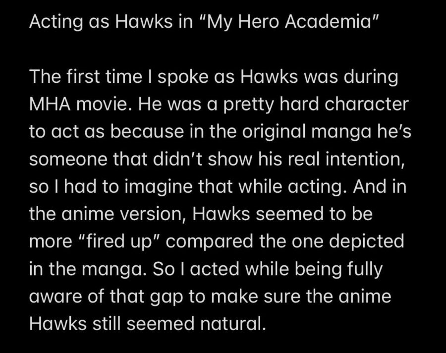 My Hero Academia Hawks