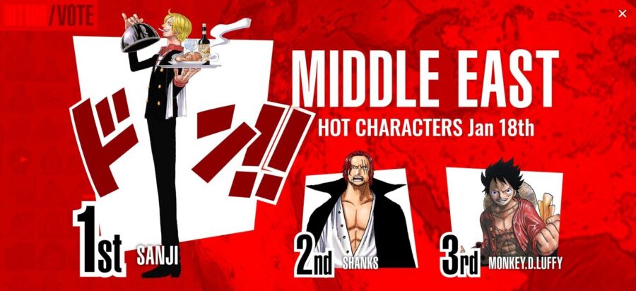 One Piece hottest character polling