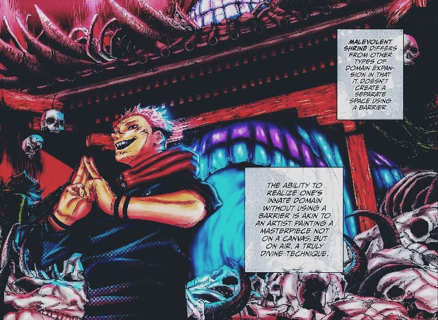 Sukuna's Domain Expansion in Jujutsu Kaisen