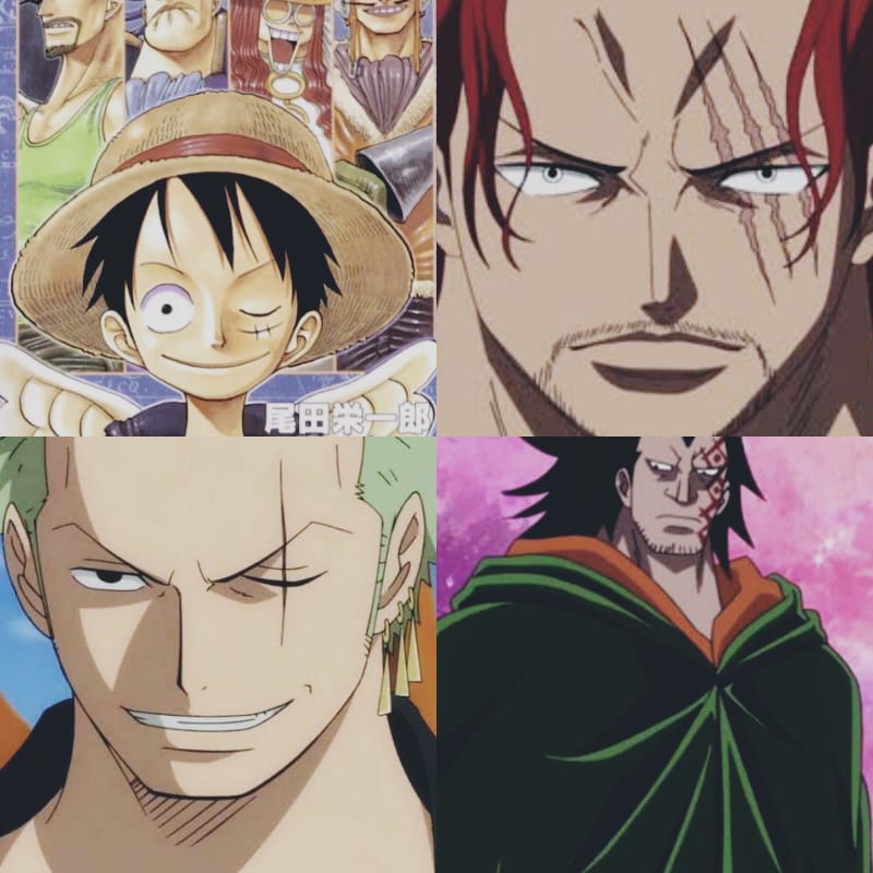 Left Eye Connection-   Oda sensei is really genius. He has already unveiled the left eye connection  in many cover pictures like Luffy and Robin's left eye was closed referring to the missing left eye of the skull. Zoro and Shanks also have big scars on their left eyes indicating the same thing. And Dragon has also tattoo on his left eye. 