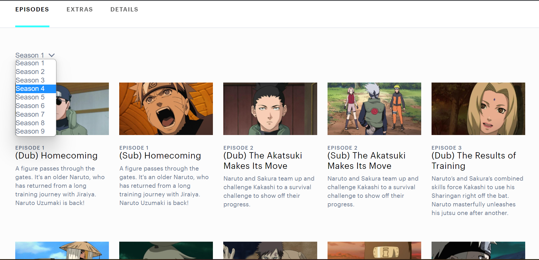 Does Hulu have all Naruto Shippuden dubbed