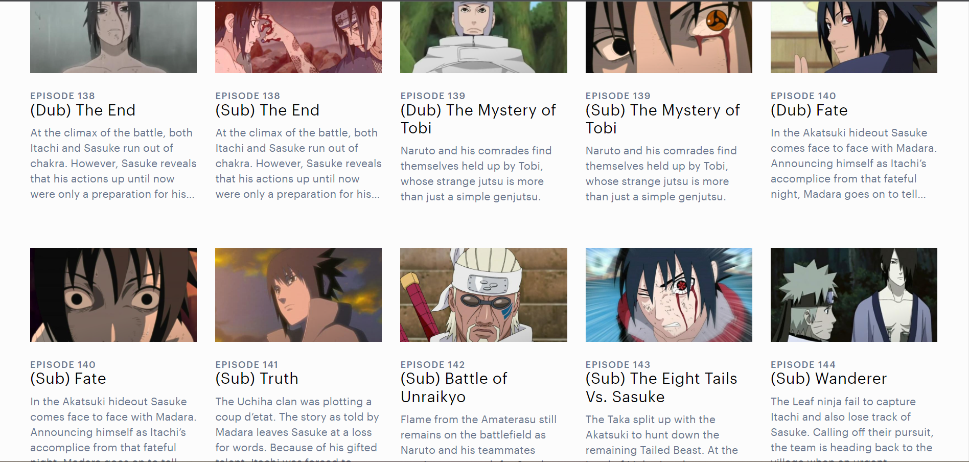 Does Hulu have all Naruto Shippuden dubbed