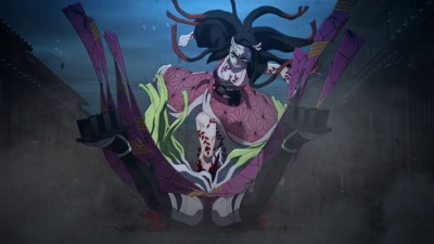 Nezuko overpowering Daki