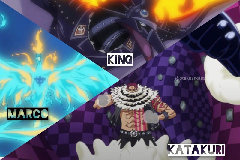 King vs Marco vs Katakuri One Piece