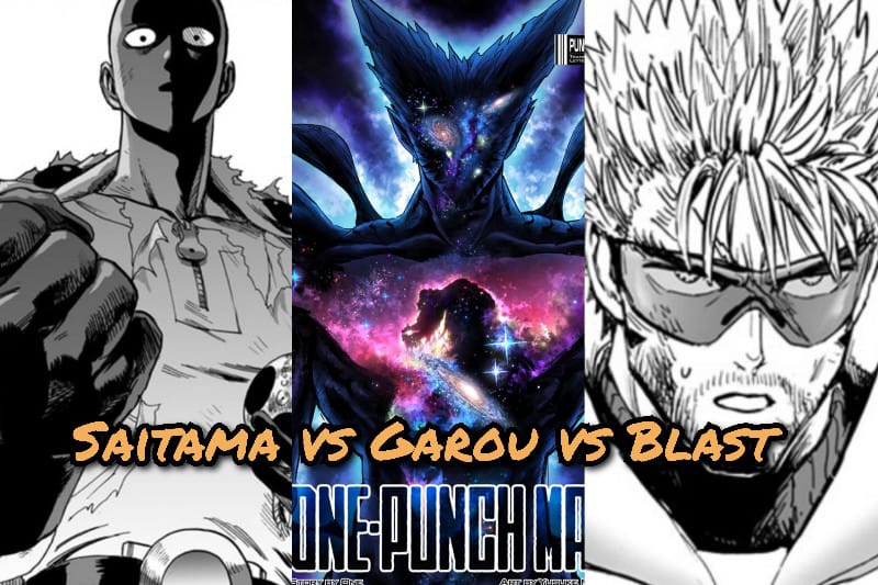 Saitama vs Garou vs Blast Who will win in One Punch Man