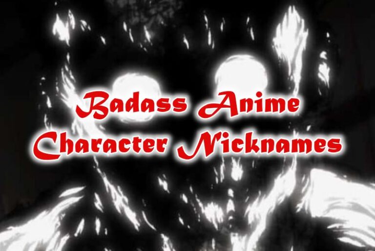 Badass Anime Character Nicknames