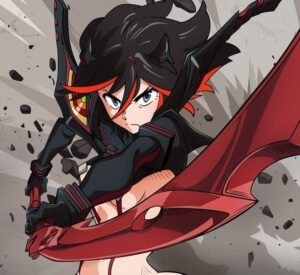 Who is the anime girl with black hair and red eyes  Quora