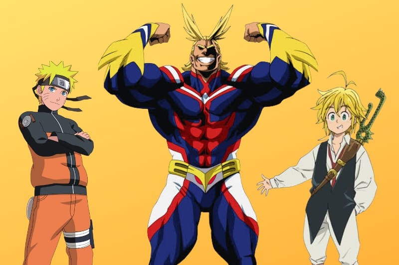 anime guys with blonde hair