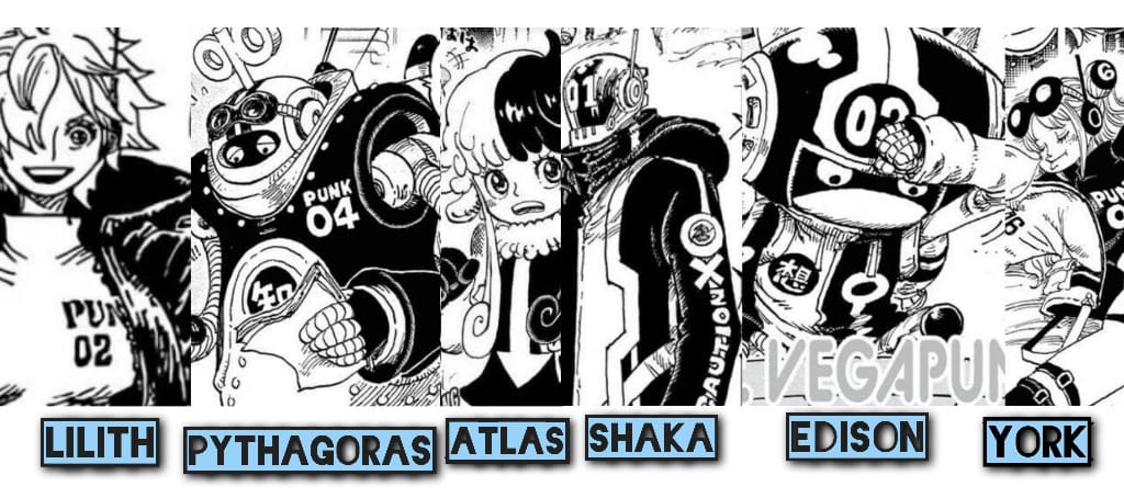 All Six Vegapunks in One Piece