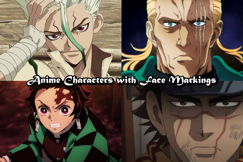 Anime Characters with Face Markings