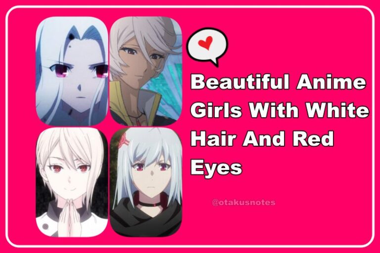 Anime Girls With White Hairs and Red Eyes