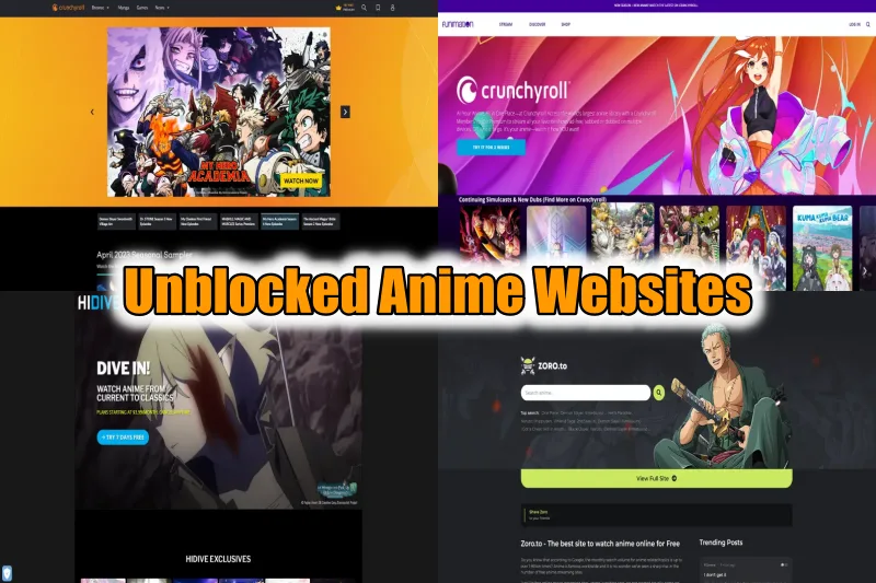 Unblocked Anime Websites