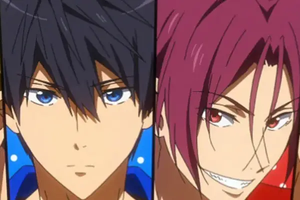 Rin Matsuoka and Haruka Nanase