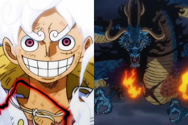 Kaido’s Flame Dragon Torch vs. Gear 5 Luffy