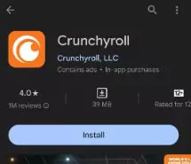 install crunchyroll