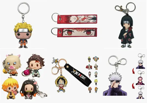 Anime keychains on Amazon