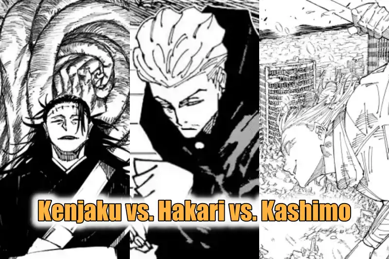 Kenjaku vs Hakari vs Kashimo