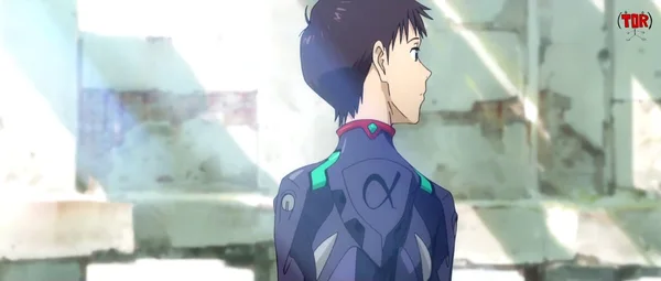 This image features the character Shinji Ikari from the anime franchise Neon Genesis Evangelion.
