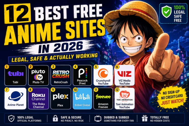 12 Best Free Anime Sites