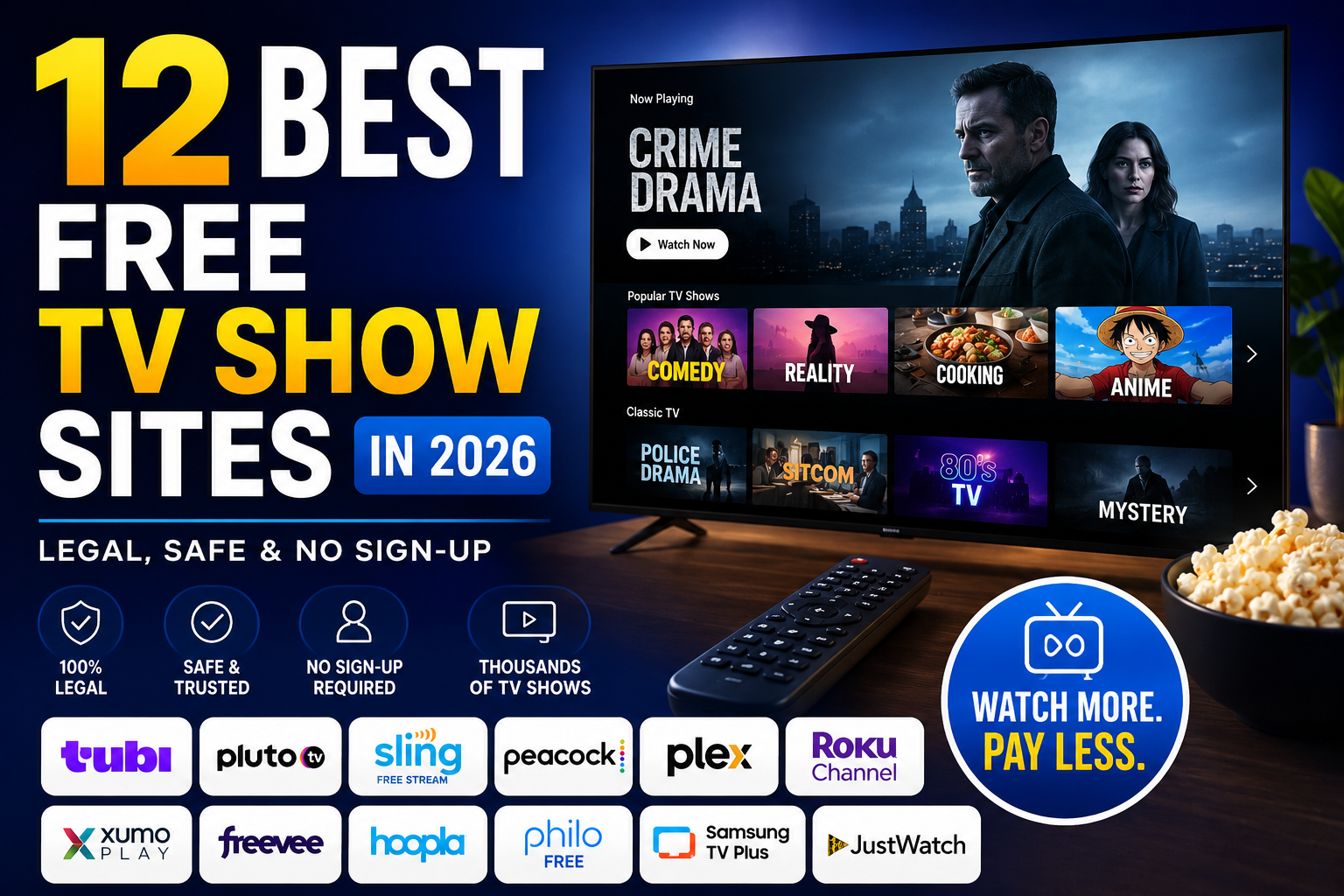 Best Free TV Show Sites in 2026