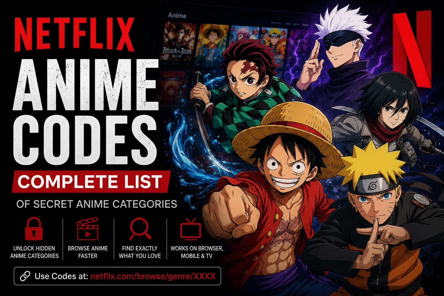Netflix Anime Codes