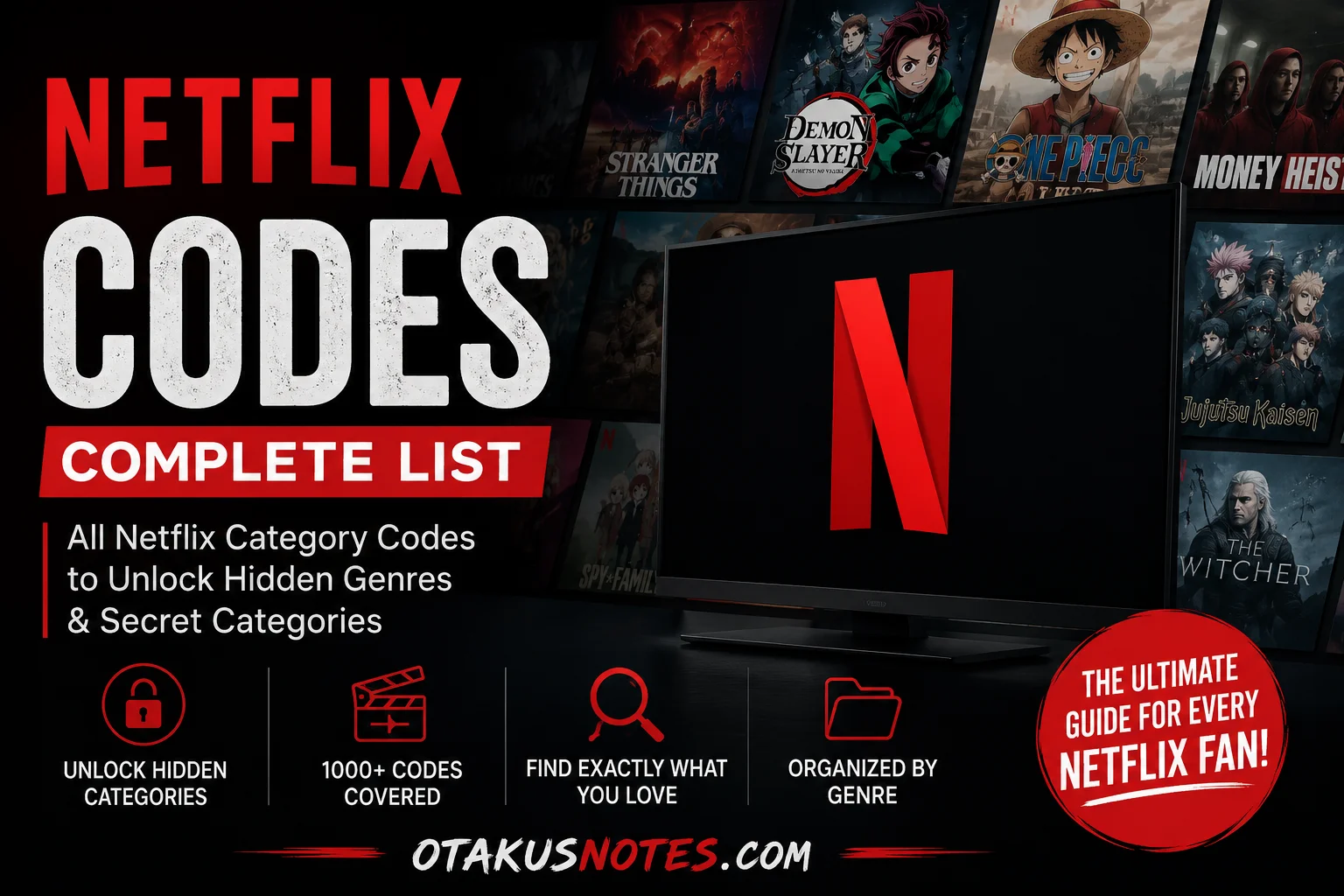 Netflix codes complete list