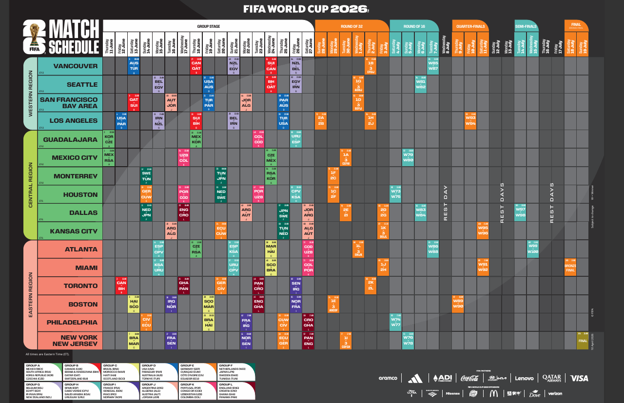 fifa schedule 2026