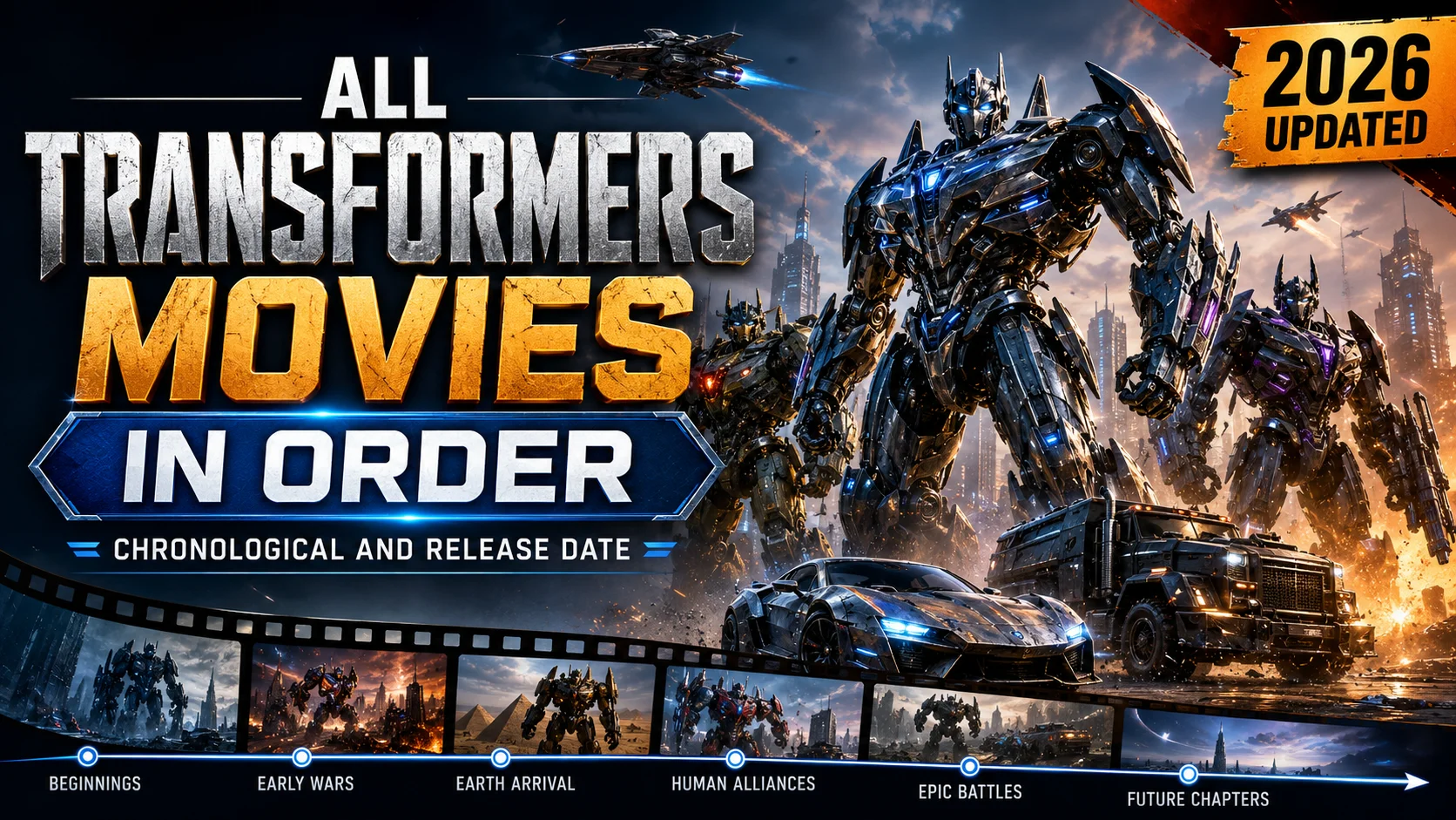 All Transformers Movies in Release Date Order