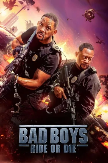 This poster is for the 2024 action-comedy film Bad Boys: Ride or Die, starring Will Smith and Martin Lawrence.