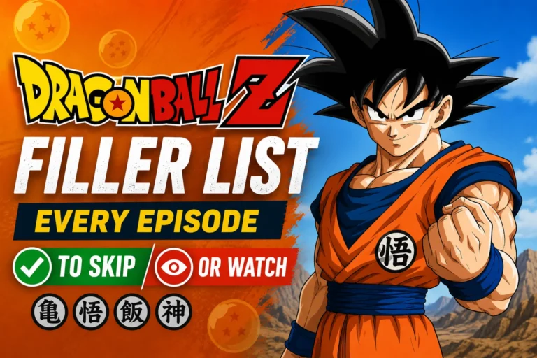 Dragon Ball Z Filler List