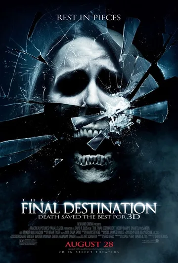 This image is the official theatrical poster for the 2009 horror film The Final Destination, the fourth installment in the franchise.