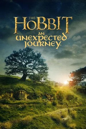 This is the poster for the 2012 fantasy film The Hobbit: An Unexpected Journey, directed by Peter Jackson.