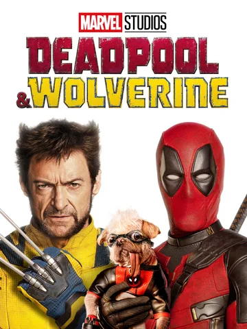 This is the poster for the 2024 superhero film Deadpool & Wolverine, featuring Ryan Reynolds as Deadpool and Hugh Jackman as Wolverine.
