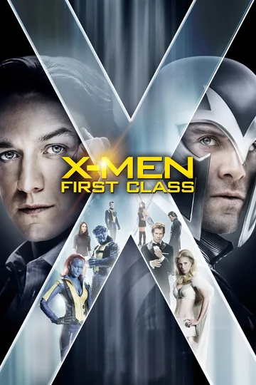 This is the poster for the 2011 superhero film X-Men: First Class, which explores the origins of the X-Men saga.