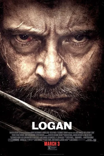 This is the poster for the 2017 superhero film Logan, directed by James Mangold.