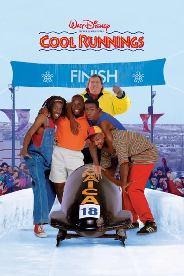 The image shows the official movie poster for the 1993 comedy film Cool Runnings