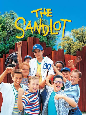 The image is the movie poster for the 1993 coming-of-age sports comedy film The Sandlot