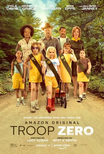 The image shows the official movie poster for the 2019 comedy-drama film Troop Zero