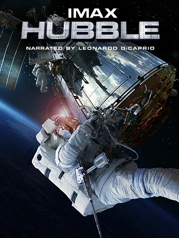 The image shows the promotional poster for the 2010 documentary film IMAX: Hubble.