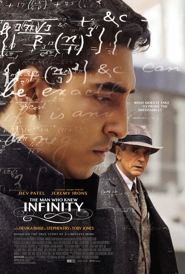 This poster belongs to the biographical drama film The Man Who Knew Infinity (2015).