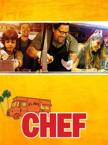The image shows the official poster for the 2014 comedy-drama film Chef.