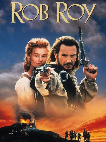 This image shows the theatrical movie poster for the historical drama film Rob Roy (1995), directed by Michael Caton-Jones.